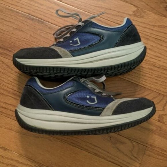 Joya Ortholite Womans Blue Black Gray Lace Up Sneakers Size 8.5 - Picture 8 of 8